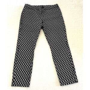 GAP Pants Women's Slim City Fit Navy & White Print Ankle 8R